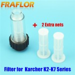 Water Filters Karcher Compatible For Lavor Elitech Champion 1pc With Two Nets For K2 - K7 Series High Pressure Washer