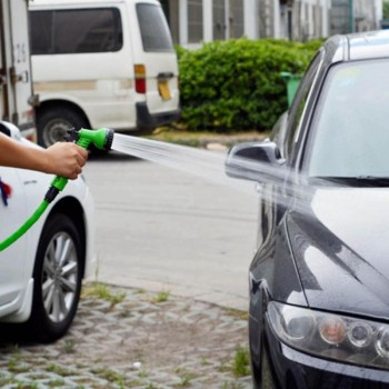 VODOOL 25/50/75/100/120/150FT Car Cleaning Washer Spray Water Gun Expandable Flexible Water Hoses Pipe Garden Watering Sprayer