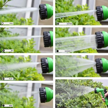 VODOOL 25/50/75/100/120/150FT Car Cleaning Washer Spray Water Gun Expandable Flexible Water Hoses Pipe Garden Watering Sprayer