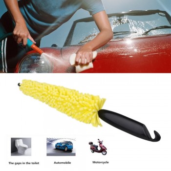 Practical Durable Multifunctional Handle Vehicle Cleaning Brush  Wheel Rims Tire  Washing Brush Car Wash Sponges Tools