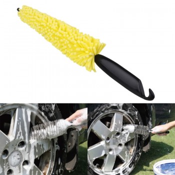 Practical Durable Multifunctional Handle Vehicle Cleaning Brush  Wheel Rims Tire  Washing Brush Car Wash Sponges Tools