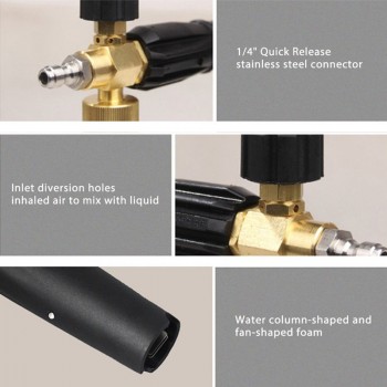 Car-Styling Foam Gun Car Wash Pressure Washer Jet Wash Quick Release Adjustable Snow Foam Lance Foam Cannon tools