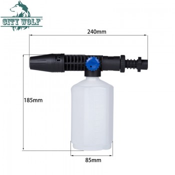 City Wolf  car washer foam cannon snow foam lance soap bottle foam nozzle adaptor  for  Karcher  high pressure  washer