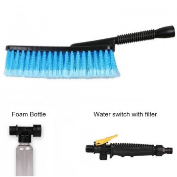 Blue Large Triangle Shaped Car Bubble Wash Cleaning Brush Car Washing Machine Car Washing Tool