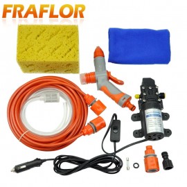 New Portable 12V DC Vehicle-mounted High Pressure Car Washer Washing Machine Device With Multi-functional Foam Nozzle+Free Gift