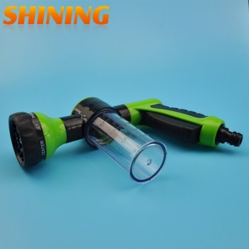 Household Self-priming Electric Car Washing Washer Machine 12V Car Washer Pump Cleaner + 8 Pattern Foam Water Gun [Package 2]
