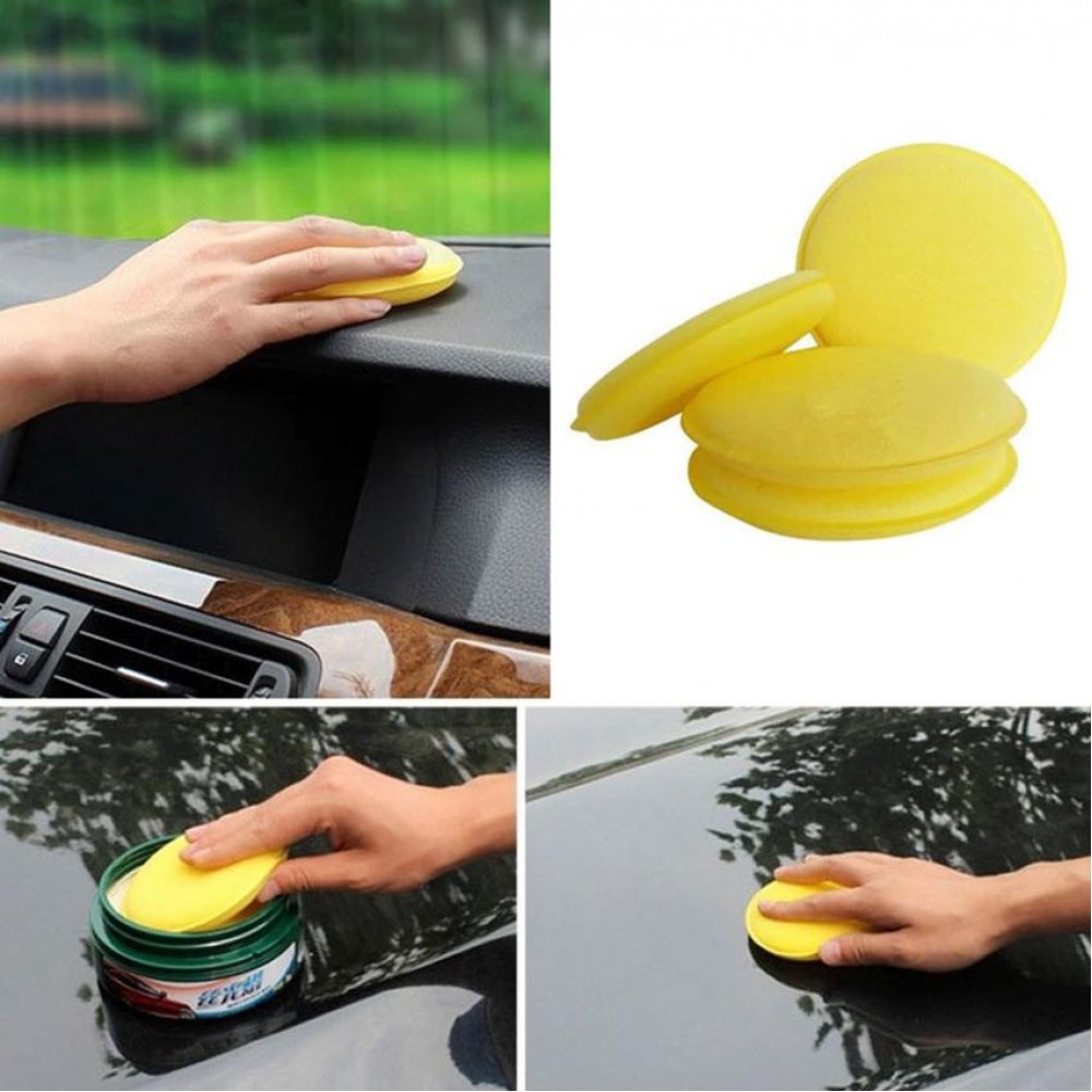 12 pcs Car Waxing Polish Foam Sponge Wax Applicator Cleaning Detailing Pads Sep 1