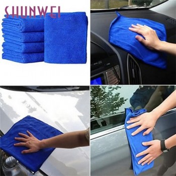 Car-styling Microfiber Cloths Car Wash New Practical Blue Soft Absorbent Wash Cloth Car Auto Care td28 Dropship