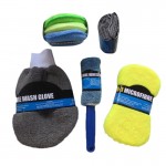 9Pcs/set Car Cleaning Tool Kit Washing Tool Sponge+ Glove+ Towel+ Wheel Brush Professional Car Window Care Cleaning Tools Kit