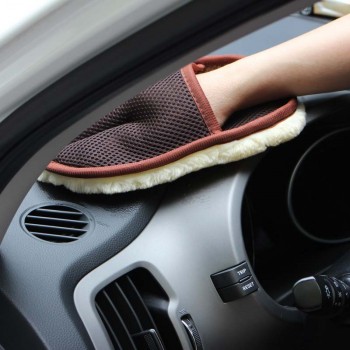 Car Styling Wool Soft Car Washing Gloves Cleaning Brush Motorcycle Washer Care Products CSL2017