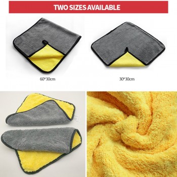 Car Wash Clean Towel Double Side Cleaning Towel Soft Cloth Detailing Microfiber Plush Washing Drying Towel for Auto Accessories