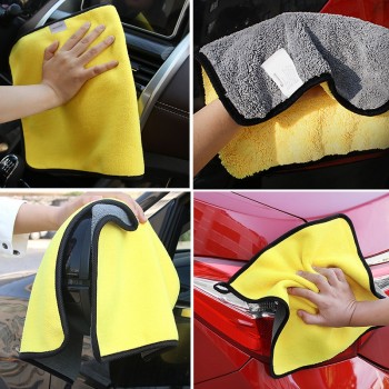 Car Wash Clean Towel Double Side Cleaning Towel Soft Cloth Detailing Microfiber Plush Washing Drying Towel for Auto Accessories