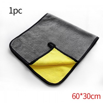 Car Wash Clean Towel Double Side Cleaning Towel Soft Cloth Detailing Microfiber Plush Washing Drying Towel for Auto Accessories