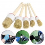 New Arrival 5Pcs Soft Car Detailing Brushes for Cleaning Dash Trim Seats Wheels Wood Handle ap10Sep 21