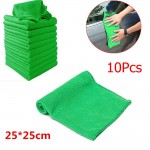 5/10x Microfiber Car Wash Towel Soft Cleaning Auto Car Care Detailing Cloths Wash Towel Duster 9.84 x 9.84Inch