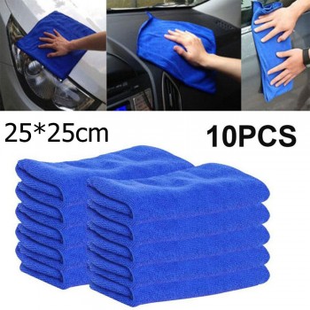 5/10x Microfiber Car Wash Towel Soft Cleaning Auto Car Care Detailing Cloths Wash Towel Duster 9.84 x 9.84Inch
