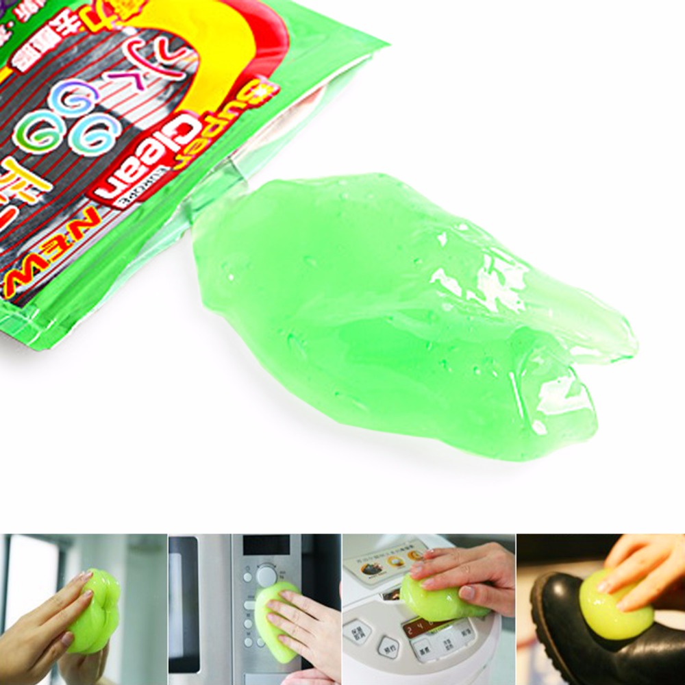 Multifunction Soft Car Sticky Clean Glue Gum Gel Cleaning Auto Interior Outlet Keyboard Dust Cleaner Microfiber Sponge Gel
