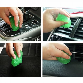 Multifunction Soft Car Sticky Clean Glue Gum Gel Cleaning Auto Interior Outlet Keyboard Dust Cleaner Microfiber Sponge Gel