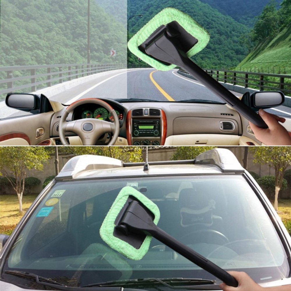 1x Car Styling Portable Microfiber Windshield Easy Cleaner Window Cleaning Home Or Car Cleaning Tools Car Accessories Auto Brush