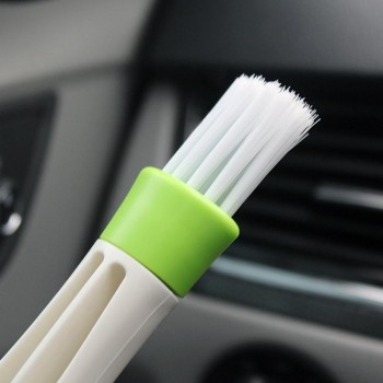 1Pcs Car Cleaning Brush Double Ended Car Air Conditioner Vent Slit  Brush Instrumentation Dusting Blind Keyboard Cleaning Washer