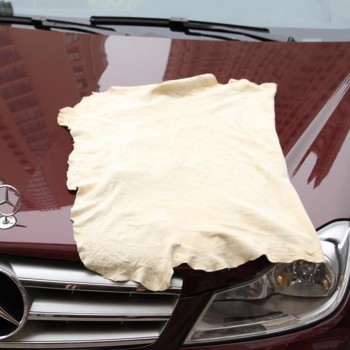 Auto Care Extra Large Auto Car Natural Drying Chamois (45x55cm approx) Deerskin Cleaning Cham Leather Cloth