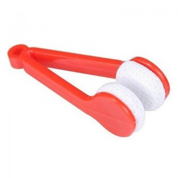 Car Accessorie Mini Portable Glasses Cleaning Rub Microfiber Cleaner Wiping Glasses Cleaning Tools Eyewear Brush Multifunctional
