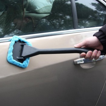 Auto Window Cleaner Windshield Windscreen Microfiber Car Wash Brush Dust Long Handle Car Cleaning Tool Car Care Glass Towel