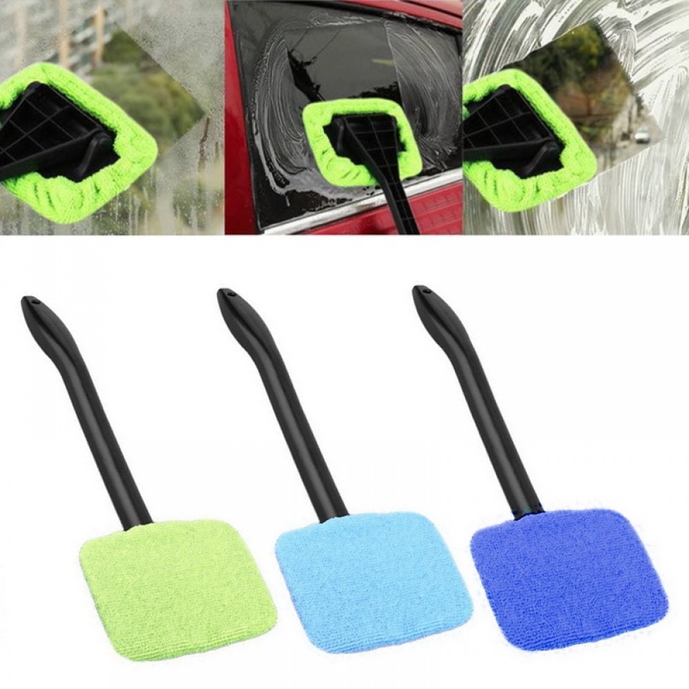 Auto Window Cleaner Windshield Windscreen Microfiber Car Wash Brush Dust Long Handle Car Cleaning Wiper Tool Care Glass Towel