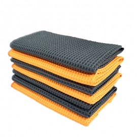 Soft Car Window Care Microfiber Wax Polishing Detailing Towel Car Cleaning Wash Traceless Cloth Kitchen Cleaner 40x40cm