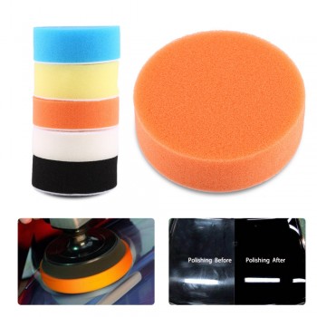 5pcs Car Sponge Polishing Buffing Waxing Pad Kit Tool polishing pad set Drill for Car Polisher Buffer Wheel Kit 3 4 5 6