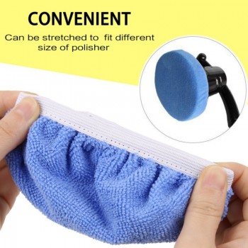 5pcs car Waxing Sponge Polisher Pad dedicated Bonnet Soft Microfiber Polishing Bonnet Buffing Pad Cover For Car