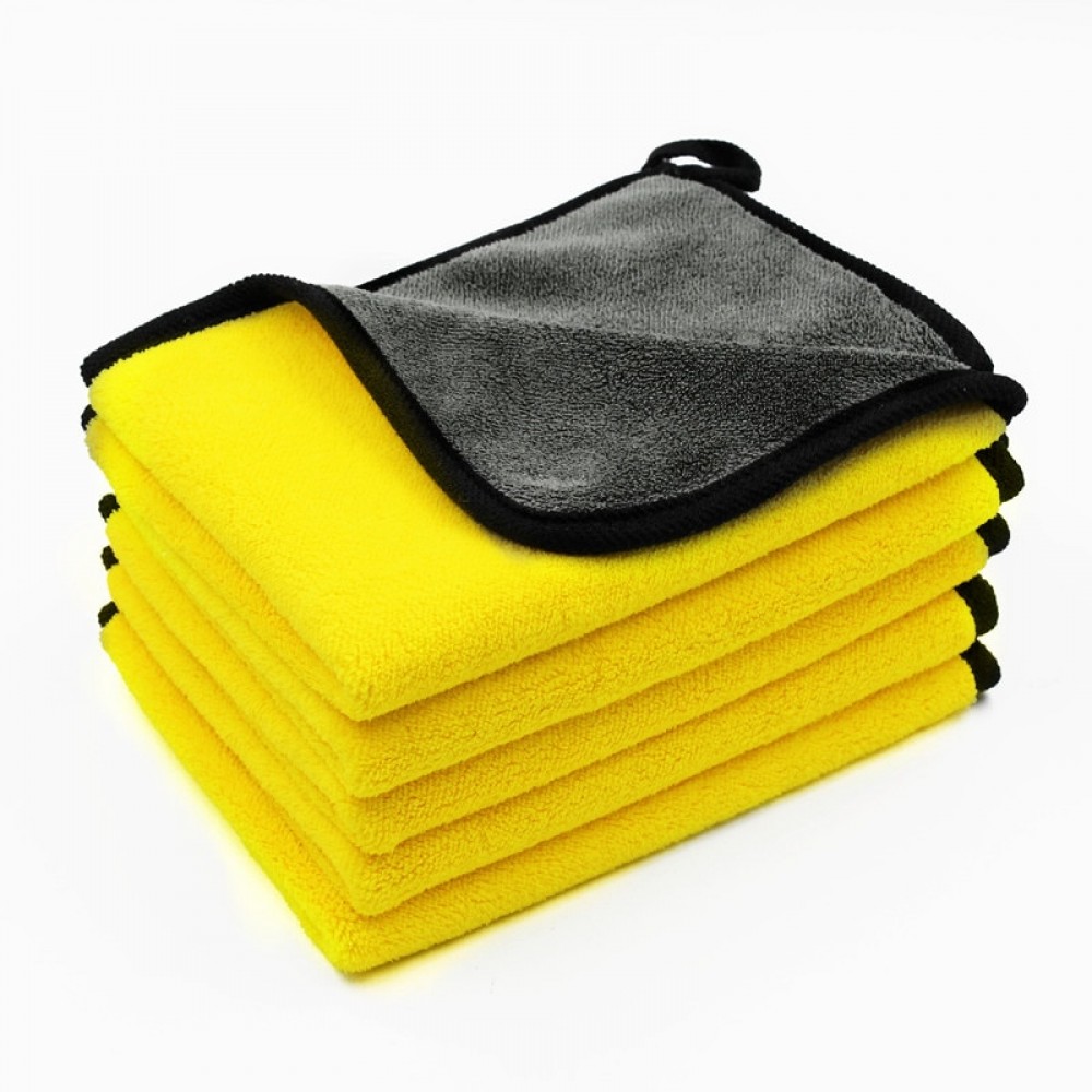 5 pcs 600gsm Car Wash Microfiber Towels Super Thick Plush Cloth For Washing Cleaning Drying Absorb Wax Polishing