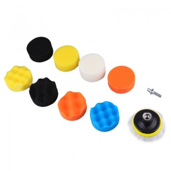 10pcs/set Automobile Car Polishing Pad Set Vehicle Cleaning Washing Polish Sponge Wheel 8 * 2.5cm xmas