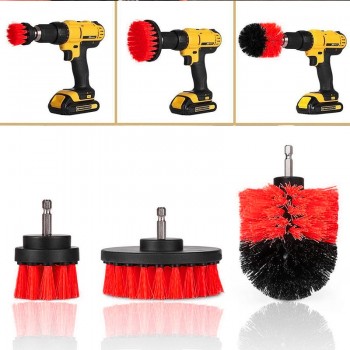 3 pcs Power Scrubber Brush Drill Brush Clean for Bathroom Surfaces Tub Shower Tile Grout Cordless Power Scrub Drill Cleaning Kit