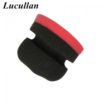 Lucullan Ergonomically Designed Flat Waxing Applicator Polishes Blue/Green Perfect For Applying Any Car Wax, Glaze and Sealant