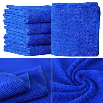 Auto Car 5PC Blue Soft Absorbent Wash Cloth Car Auto Care Microfiber Cleaning Towels Durable Car Cleaning Auto Cleaner Car Brush