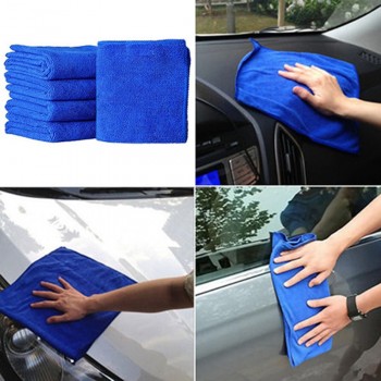 Auto Car 5PC Blue Soft Absorbent Wash Cloth Car Auto Care Microfiber Cleaning Towels Durable Car Cleaning Auto Cleaner Car Brush