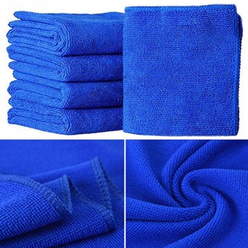5pcs Car Care Microfiber Car Cleaning Cloths Car Care Microfibre Wax Polishing Detailing Towels 25cmx25cm