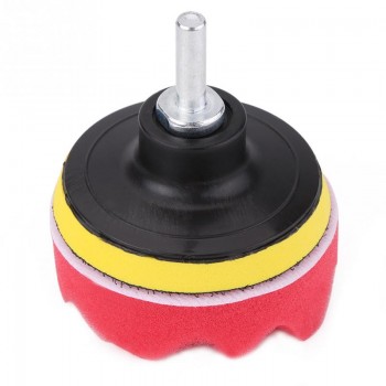 12Pcs 3 Inch Car Polishing Pads Sponge Buffing Polishing Pad Kit for Car Polisher with Drill Adapter Buffing Car Accessories
