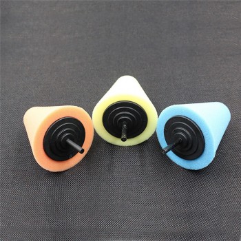 Wheel Hub Polish Buffing Shank Polishing Sponge Cone Metal Foam Pad Car 6MM car accessories 2017 new fashion tire cleaner