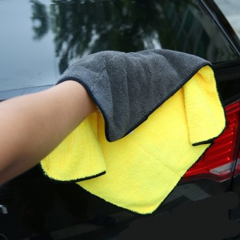 1pc Car Large Size Polishing Wash Towels Microfiber Washing Drying Towel Strong Plush Polyester Fiber Car Cleaning Cloth 30*60cm