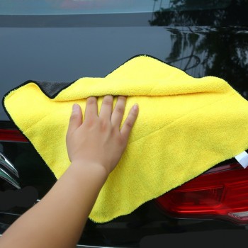 1pc Car Large Size Polishing Wash Towels Microfiber Washing Drying Towel Strong Plush Polyester Fiber Car Cleaning Cloth 30*60cm