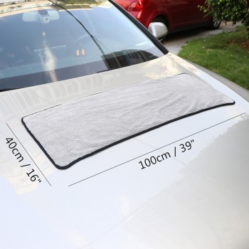 Super Absorbency Car Cleaning Cloth 100X40CM Premium Microfiber Auto Towel Ultra Size Towel One-Time Drying The Whole Vehicles