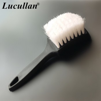 Lucullan Heavy Duty Nifty Interior Carpet/Upholstery Detailing Brush 2 Colors For Tires,Floor Matt,Fabric and Trunk liner