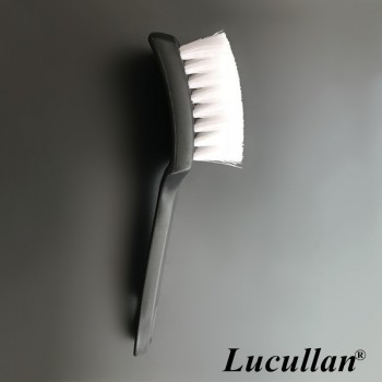 Lucullan Heavy Duty Nifty Interior Carpet/Upholstery Detailing Brush 2 Colors For Tires,Floor Matt,Fabric and Trunk liner