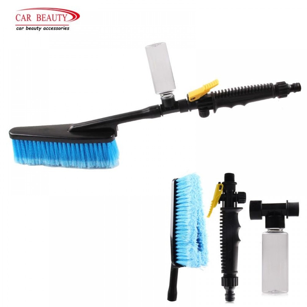 Retractable Long Handle Car Wash Brush Water Foam Flow Auto Cleaning Brushes Care Washer Tire Clean Tool Maintenance