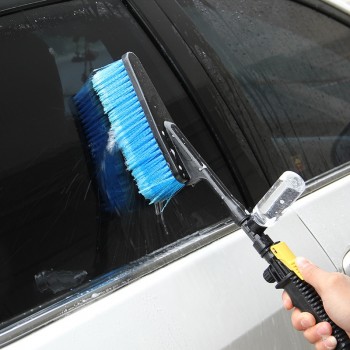 Retractable Long Handle Car Wash Brush Water Foam Flow Auto Cleaning Brushes Care Washer Tire Clean Tool Maintenance