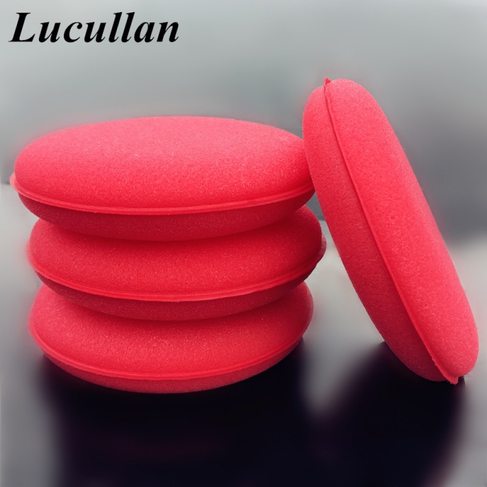 Ultra Thick 5 Inch Large Size Red Foam Sponge High Density Premium Car Care Wax/Sealant Applicator Pads
