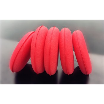 Ultra Thick 5 Inch Large Size Red Foam Sponge High Density Premium Car Care Wax/Sealant Applicator Pads
