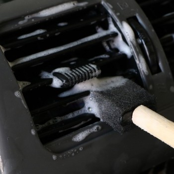 Auto Detailing Car Air Conditioner Vent Brush Blinds Duster Brush Car Grille Cleaner 5Pcs/set Soft Sponge Wood Handle